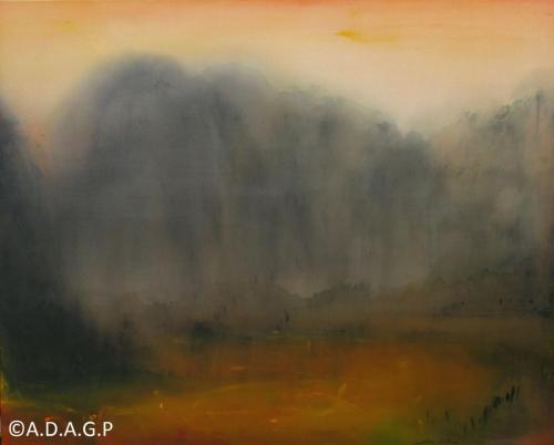 Rays of morning, acrylic on canvas, 130x162 cm, 2010